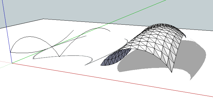sketchup extrude curve